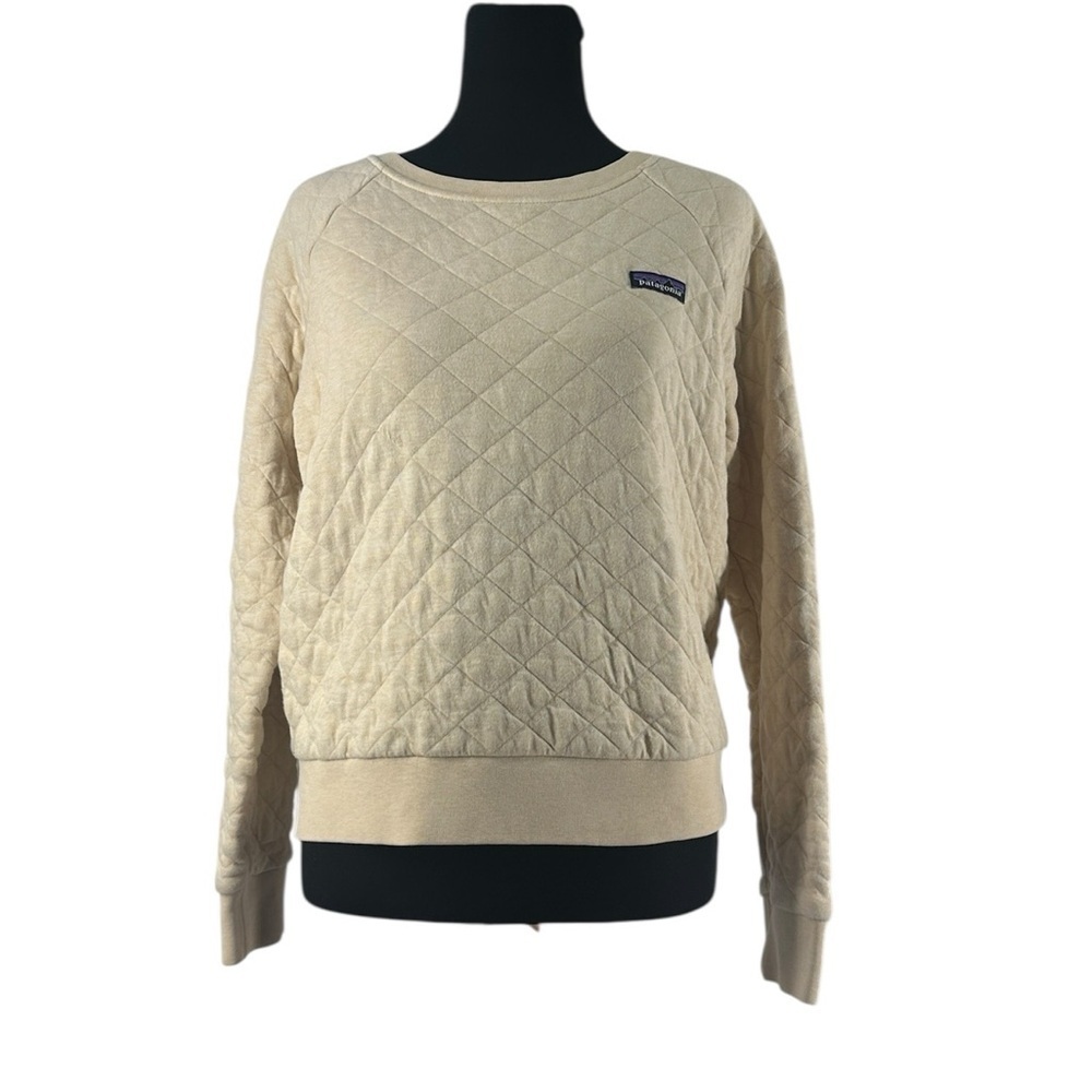 Patagonia quilted pullover Organic Cotton Pullover hiking mountain outdoors sz S